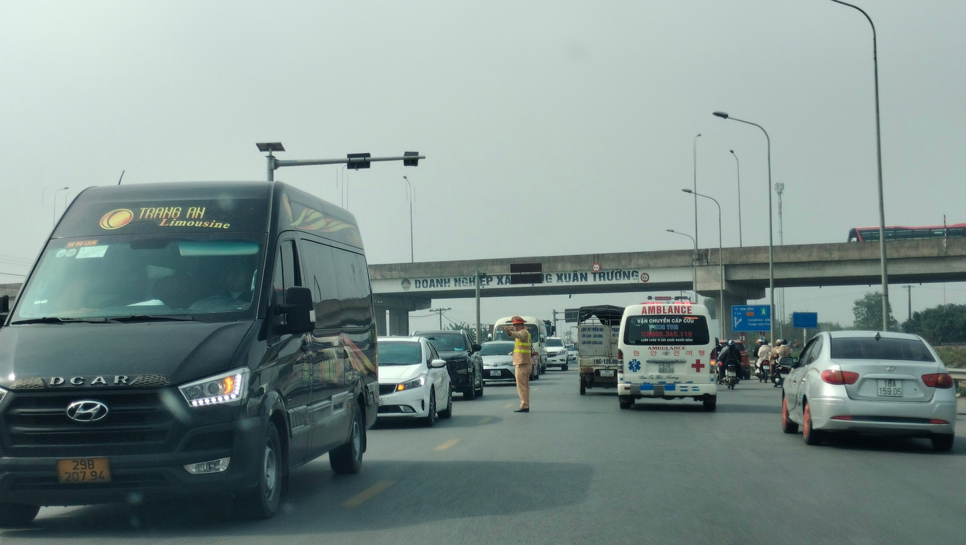 Khu vực đường dẫn lên cao tốc Cao Bồ - Mai Sơn ở Ninh Bình.