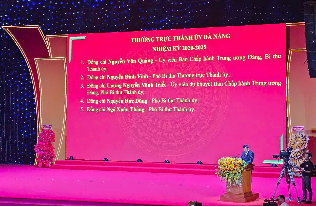 Danh sách Thường trực Thành ủy Đà Nẵng sau sáp nhập. Danh sách Thường trực Thành ủy Đà Nẵng sau sáp nhập.