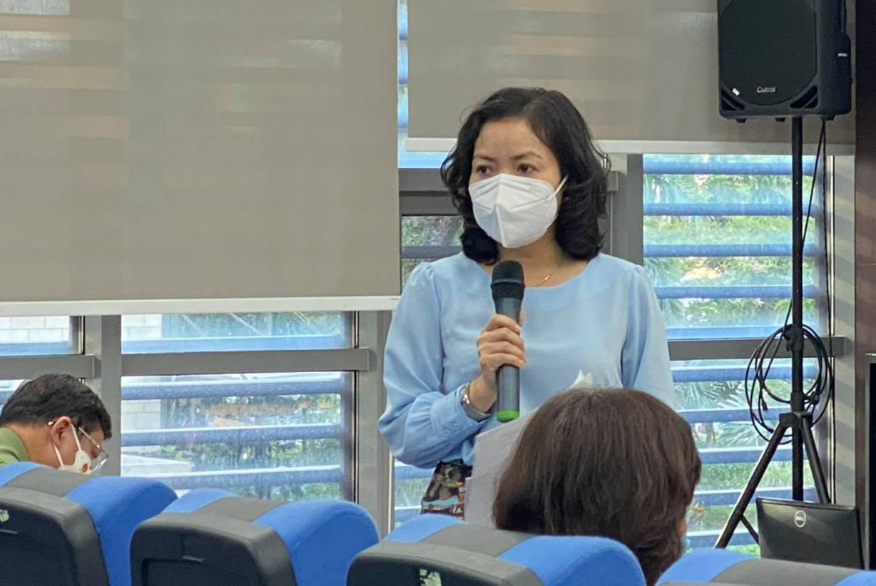 Bà Lê Thị Kim Phương - Giám đốc Sở Công Thương TP Đà Nẵng cho biết người dân có sự hài lòng về việc cung ứng thực phẩm. Ảnh: Nguyễ- n Thành