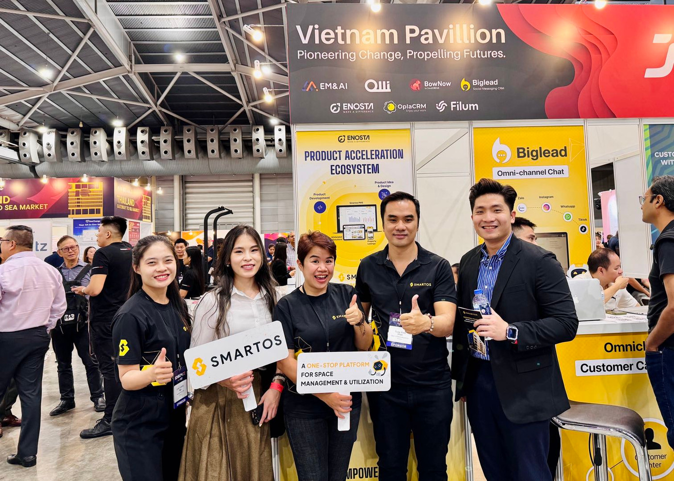 Smartos - sản phẩm công nghệ chuyển đổi số ngành Bất động sản được phát triển bởi ENOSTA - có mặt tại Echelon X 2024 - Hội nghị thượng đỉnh khởi nghiệp lớn nhất Đông Nam Á diễn ra ở Singapore hồi giữa tháng 5.