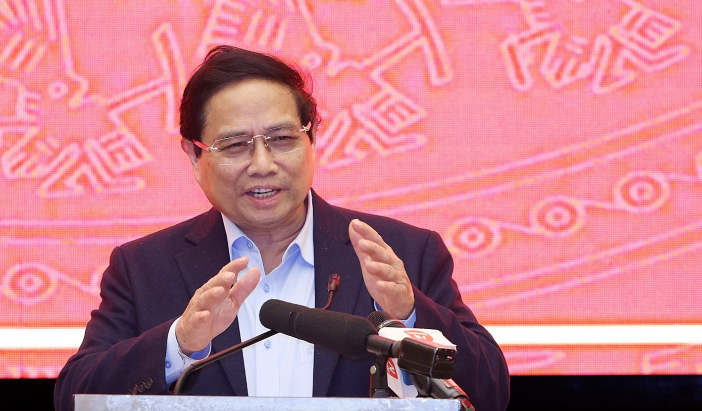 Thủ tướng lưu ý nhiều vấn đề quan trọng để TP. Đà Nẵng tháo gỡ khó khăn, vướng mắc nhằm phát triển tăng tốc, bứt phá trong năm 2025. Ảnh: VGP Thủ tướng lưu ý nhiều vấn đề quan trọng để TP. Đà Nẵng tháo gỡ khó khăn, vướng mắc nhằm phát triển tăng tốc, bứt phá trong năm 2025. Ảnh: VGP