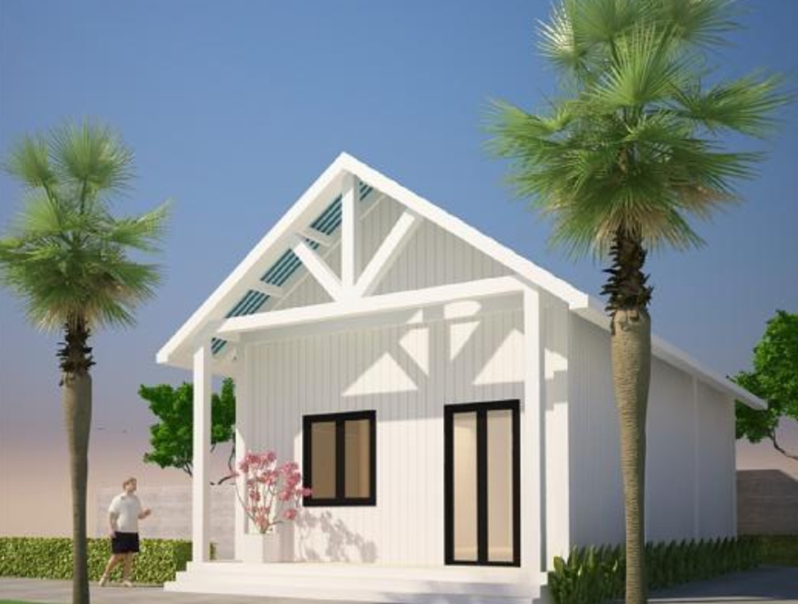 Mẫu nhà ở khu vực nông thôn cho hộ gia đình có hoàn cảnh khó khăn (diện tích 60m2). Mẫu nhà ở khu vực nông thôn cho hộ gia đình có hoàn cảnh khó khăn (diện tích 60m2).