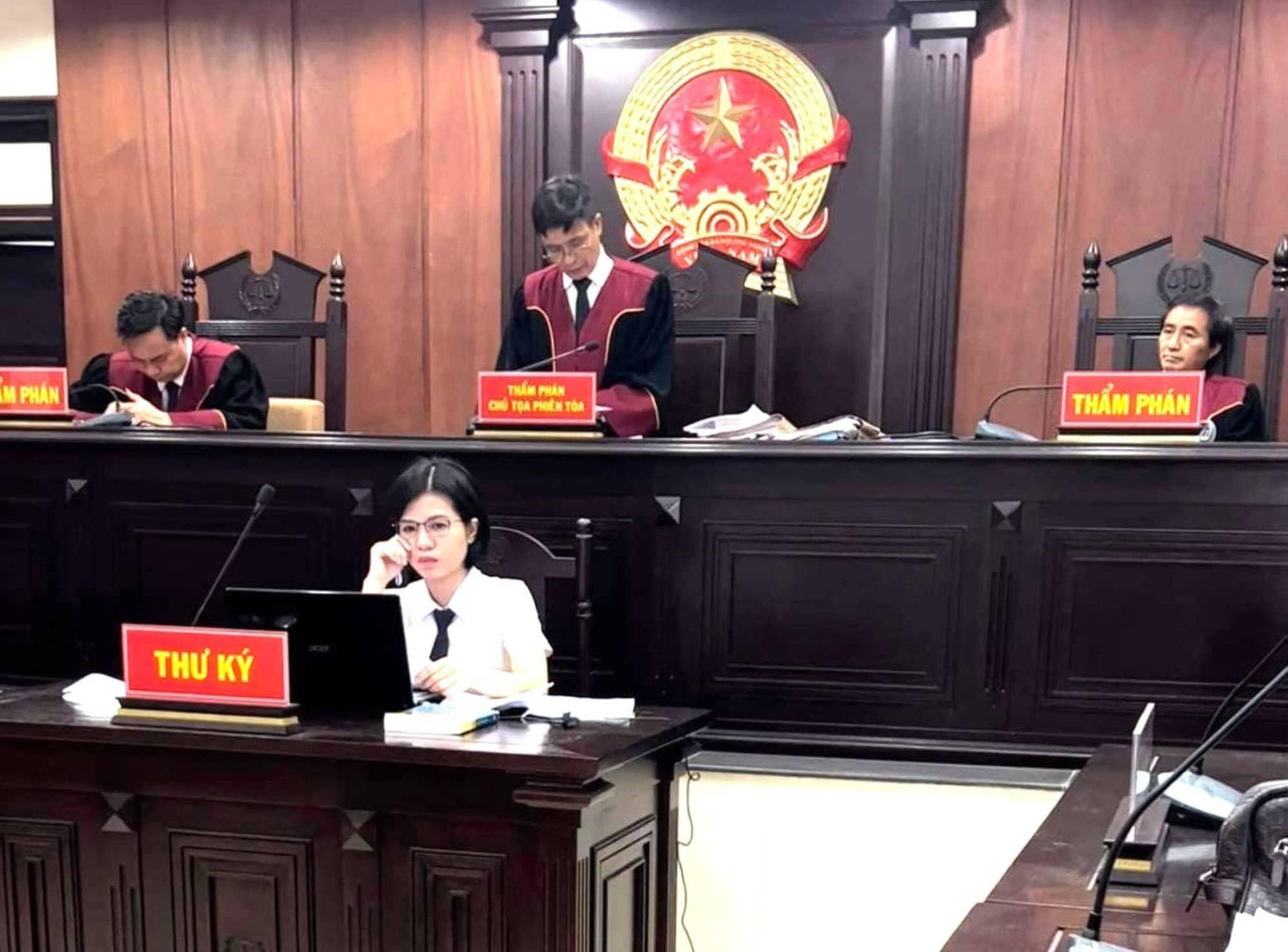 HĐXX TAND Cấp cao tại Đà Nẵng tuyên bác kháng nghị của Viện KSND tỉnh Quảng Trị. Ảnh: T.C HĐXX TAND Cấp cao tại Đà Nẵng tuyên bác kháng nghị của Viện KSND tỉnh Quảng Trị. Ảnh: T.C