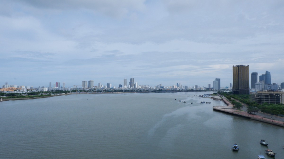Vị trí Đà Nẵng tính toán làm hầm chui qua sông Hàn. Ảnh: Nguyễn Thành Vị trí Đà Nẵng tính toán làm hầm chui qua sông Hàn. Ảnh: Nguyễn Thành