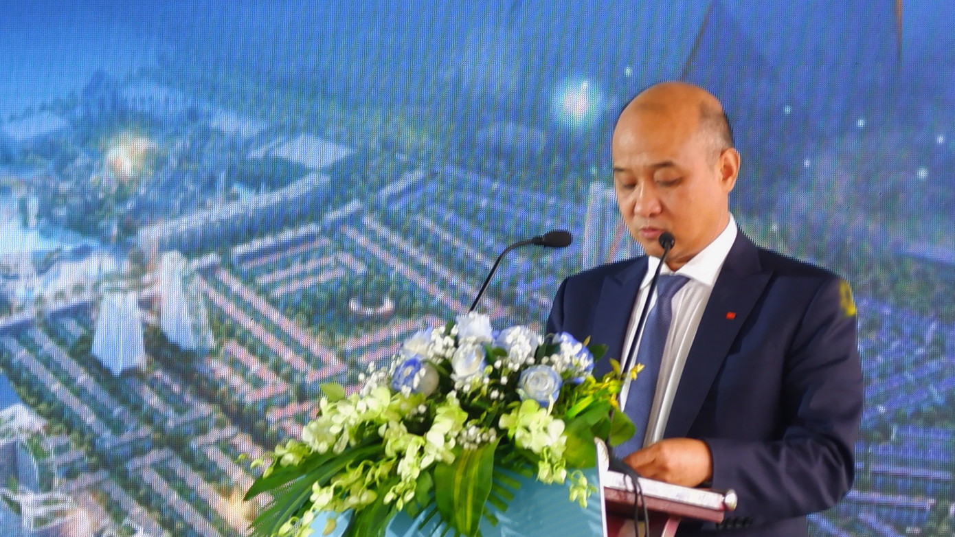 Ông Lê Quang Nam - Phó Chủ tịch UBND TP. Đà Nẵng - phát biểu tại lễ khởi công.