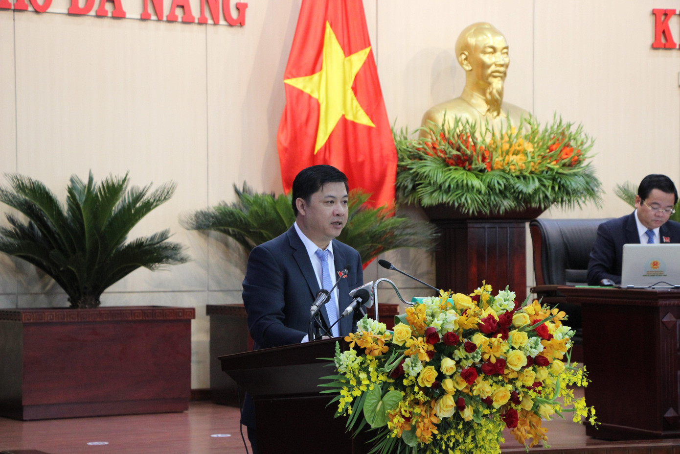 Ông Lương Nguyễn Minh Triết, Chủ tịch HĐND TP Đà Nẵng phát biểu khai mạc kỳ họp Ông Lương Nguyễn Minh Triết, Chủ tịch HĐND TP Đà Nẵng phát biểu khai mạc kỳ họp