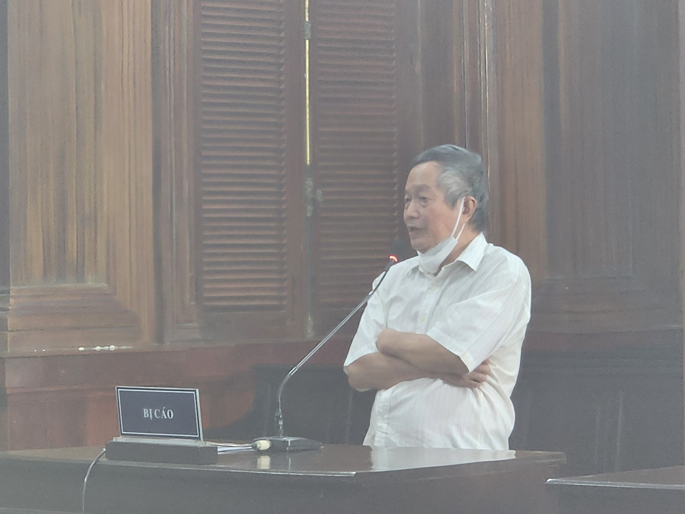 Ông Trần Đức Hiệt tại phiên tòa ngày 28/11