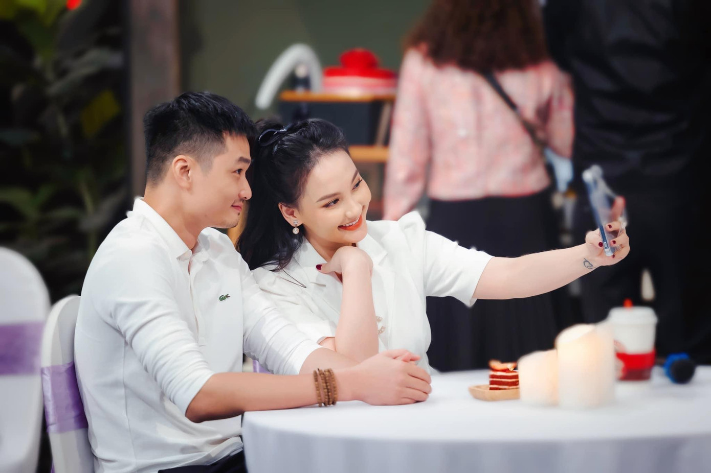 Bảo Thanh và ông xã Đức Thắng. Bảo Thanh và ông xã Đức Thắng.