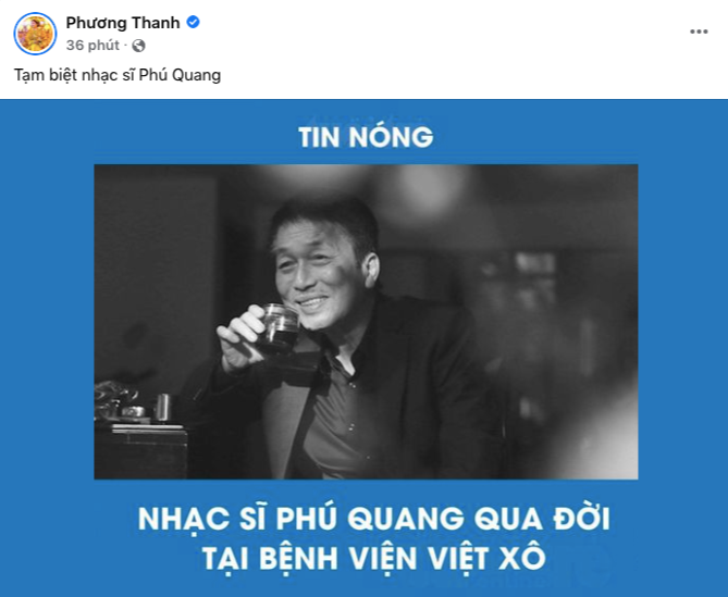 Ca sĩ Phương Thanh bày tỏ trên trang cá nhân. Ca sĩ Phương Thanh bày tỏ trên trang cá nhân.