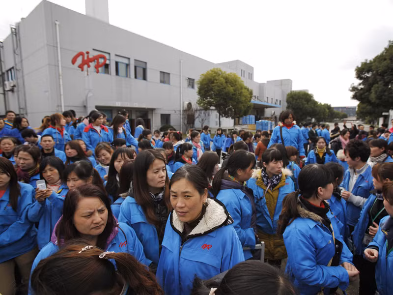 Chuyện lương bổng là nguyên nhân nhiều vụ đình công ở Trung Quốc Ảnh: từ internet