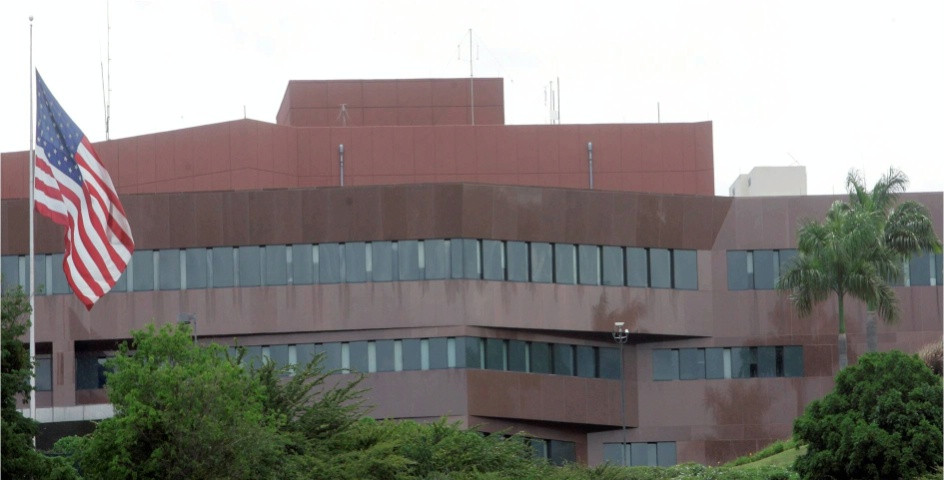 Trụ sở Đại sứ quán Mỹ tại thủ đô Caracas. Ảnh: Diplomacy Trụ sở Đại sứ quán Mỹ tại thủ đô Caracas