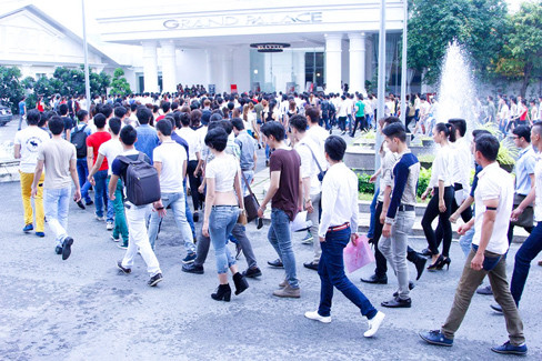 Đã có hàng ngàn thí sinh tới với buổi sơ tuyển sáng nay tại TP. HCM