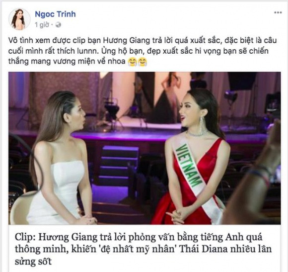 Sao Việt dự đoán thứ hạng của Hương Giang trước chung kết ảnh 4