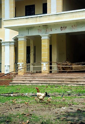 Thảm thương hơn hai trường Tân Hòa và Cộng Hòa ở huyện Quốc Oai, Trường tiểu học tại thôn Hoàng Xá, Lại Thượng (Thạch Thất, Hà Nội) được khánh thành 3 năm về trước nhưng thậm chí không có tường bao, cổng trường, cửa lớp, cửa sổ, nhà vệ sinh… và thậm chí không có đến 1 cái tên chính thức để gọi