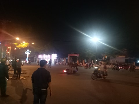 Bò ‘điên’ đại náo trên phố, húc nhiều người bị thương ở Thủ Dầu Một ảnh 1