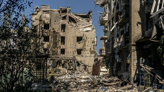 Cảnh hoang tàn ở Pokrovsk. (Ảnh: Getty Images) Cảnh hoang tàn ở Pokrovsk. (Ảnh: Getty Images)