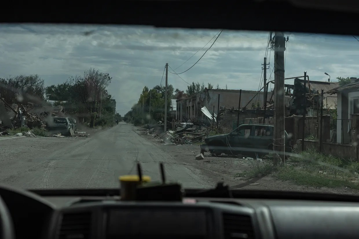 Cảnh hoang tàn ở Selydove. (Ảnh: Anadolu)