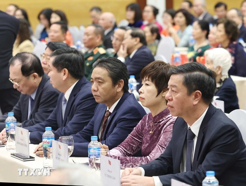 Đại biểu dự Lễ kỷ niệm 75 năm Ngày truyền thống Ban Đối ngoại Trung ương. (Ảnh: Phương Hoa/TTXVN)