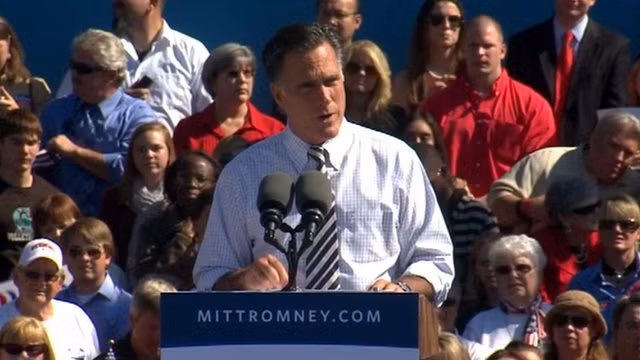 Ông Mitt Romney phát biểu tại Richmond, bang Virginia