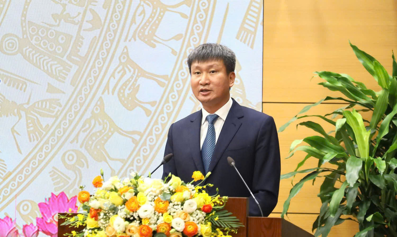 Ông Trần Huy Tuấn - Bí thư Tỉnh ủy Yên Bái, phát biểu tại hội nghị. Ảnh: TH Yên Bái.