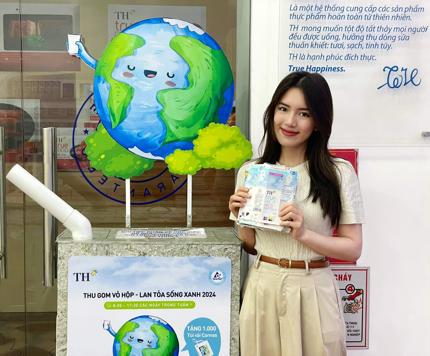 Tập đoàn TH tăng thời gian thu gom vỏ hộp trong năm 2024 nhằm thúc đẩy và duy trì thói quen “sống xanh” của người tiêu dùng. Tập đoàn TH tăng thời gian thu gom vỏ hộp trong năm 2024 nhằm thúc đẩy và duy trì thói quen “sống xanh” của người tiêu dùng.