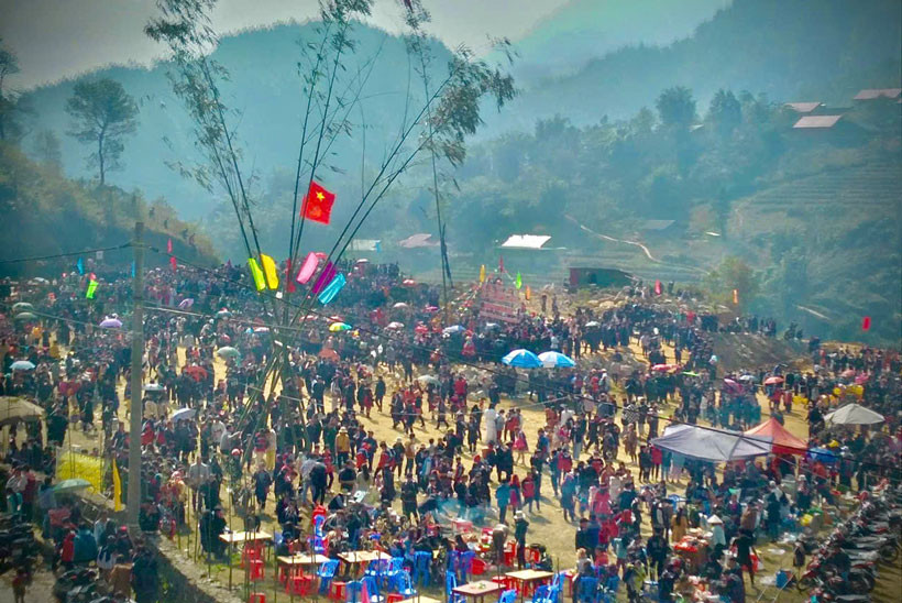Chuỗi sự kiện Tết Nguyên đán tại Sa Pa. Ảnh: Phòng Văn hóa và Thông tin thị xã Sa Pa.