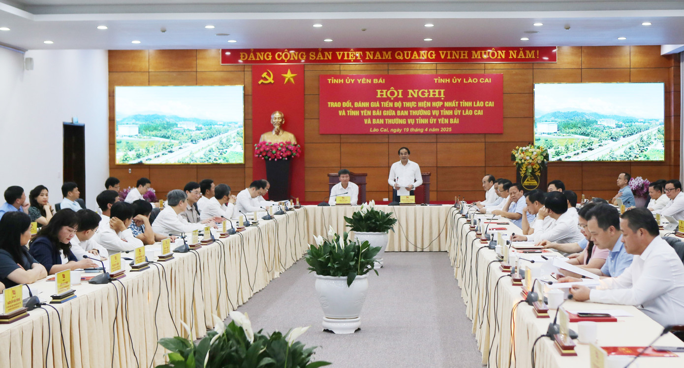 Quang cảnh hội nghị. Ảnh: Báo Lào Cai.