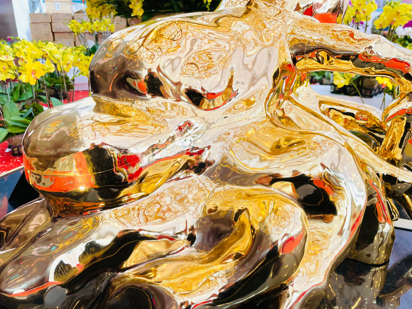 Rễ cây được mô phỏng hình dáng rồng.