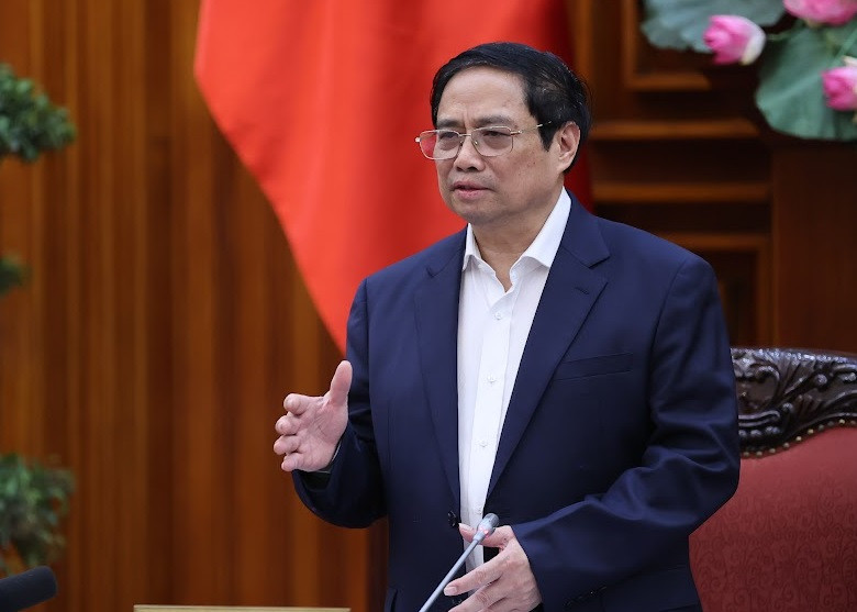Thủ tướng Phạm Minh Chính phát biểu tại cuộc họp Thủ tướng Phạm Minh Chính phát biểu tại cuộc họp