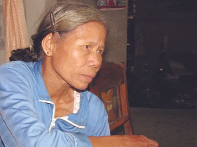 Dì ruột của “Lượm” trong vai bà “Huê” Ảnh: N.V