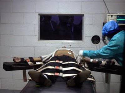 Thi hành án tử hình bằng tiêm thuốc độc ở Mỹ. Ảnh: Ozzie news.