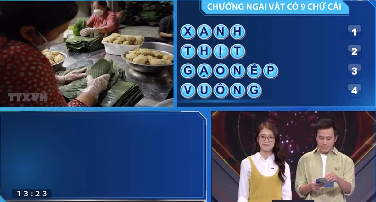 Xuân Huấn đã nhanh chóng giải được từ khóa vượt chướng ngại vật.