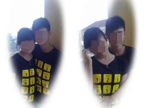 Ảnh của 2 học sinh lớp 10 (Trang và Sơn) trên mạng xã hội.