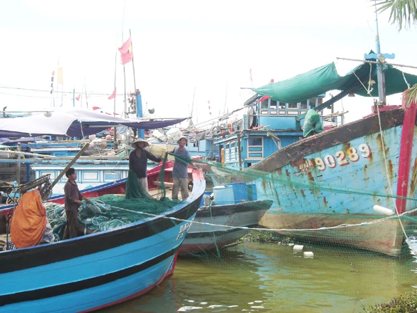 Chính phủ xác dịnh mục tiêu đến năm 2020 đời sống ngư dân sẽ tăng gấp 3 lần hiện nay Ảnh: Nam Cường