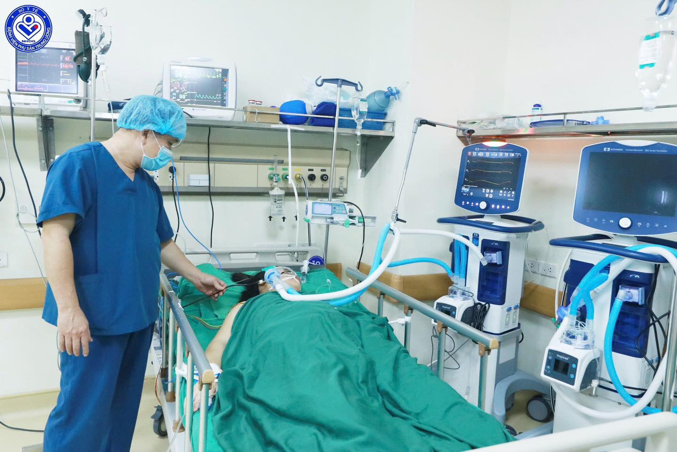 Sản phụ được chăm sóc đặc biệt. Ảnh: Bệnh viện cung cấp Sản phụ được chăm sóc đặc biệt. Ảnh: Bệnh viện cung cấp