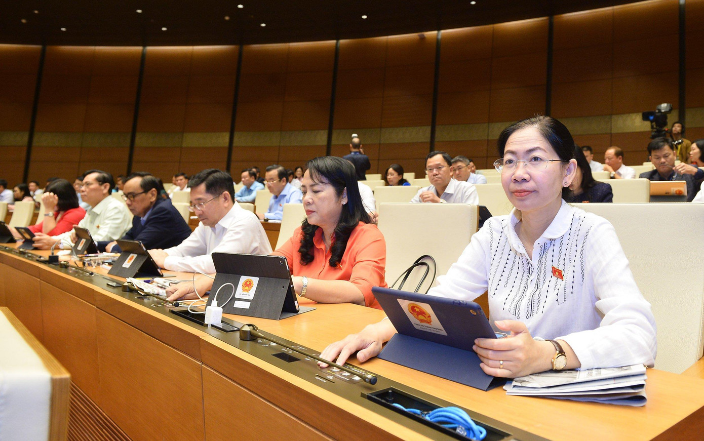 Quốc hội biểu quyết thông qua Luật Thanh tra sửa đổi. Ảnh Như Ý Quốc hội biểu quyết thông qua Luật Thanh tra sửa đổi. Ảnh Như Ý