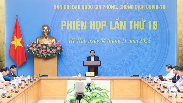 Thủ tướng Chính phủ Phạm Minh Chính phát biểu tại phiên họp