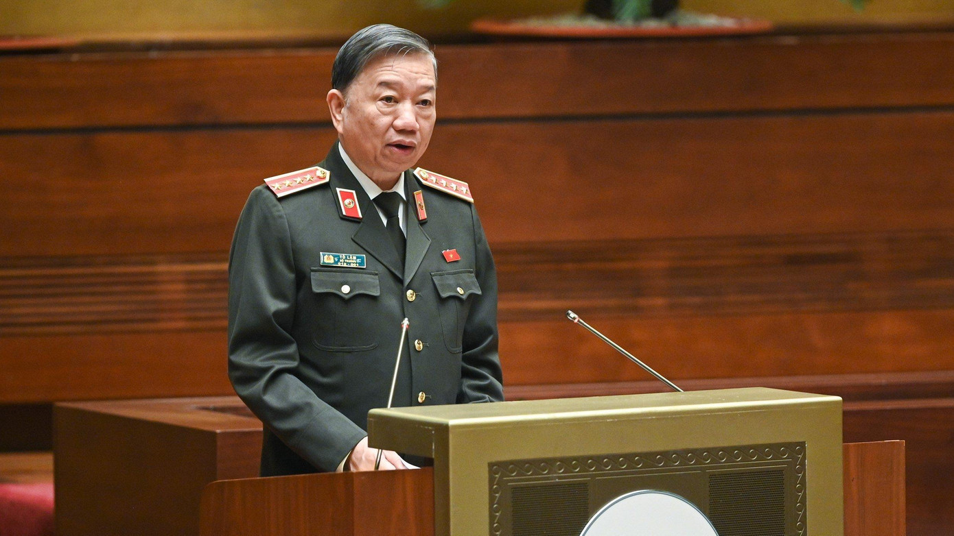 Đại tướng Tô Lâm - Bộ trưởng Bộ Công an. Ảnh Như Ý