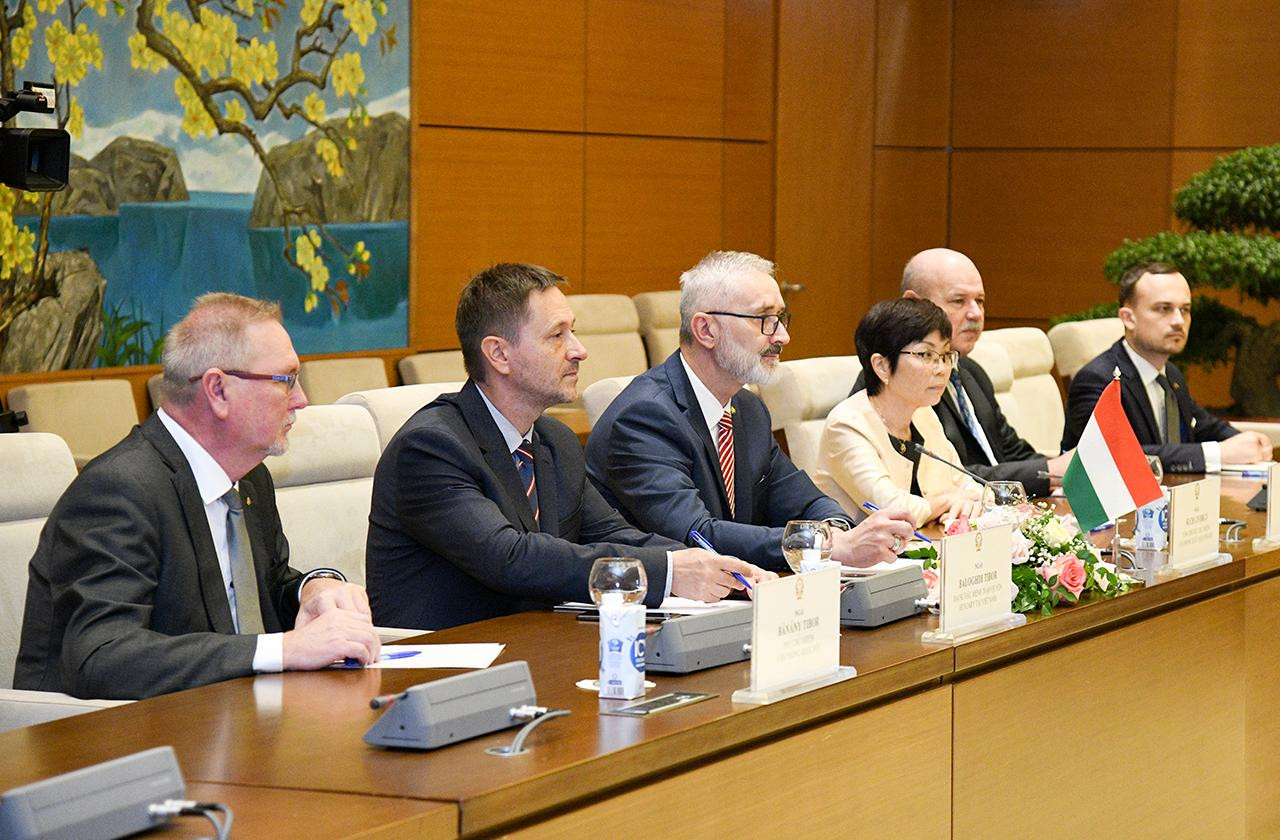 Chủ nhiệm Văn phòng Quốc hội Hungary Such Gyorgy cùng đoàn công tác tại hội đàm