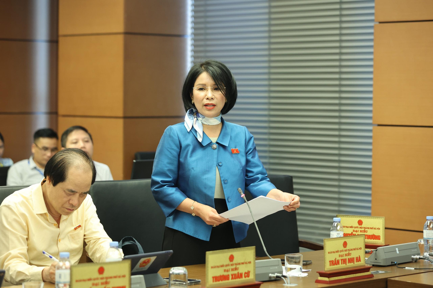 Đại biểu Trần Thị Nhị Hà - Giám đốc Sở Y tế Hà Nội. (Ảnh: Như Ý)