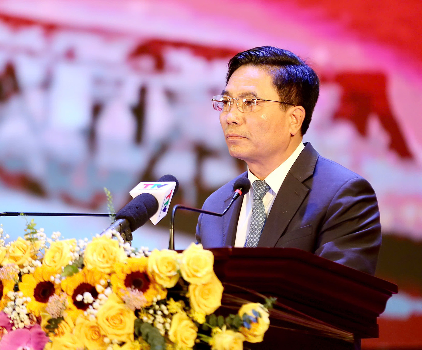 Bí thư Tỉnh uỷ Thanh Hóa Nguyễn Doãn Anh trình bày diễn văn tại lễ kỷ niệm