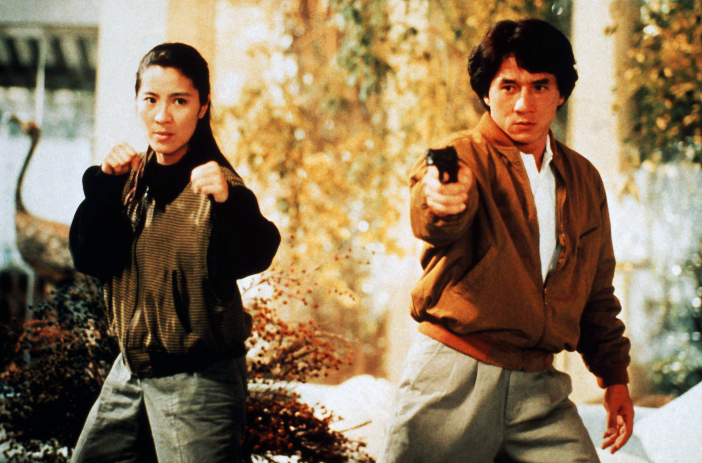 Dương Tử Quỳnh khi mới tham gia điện ảnh cùng Thành Long.