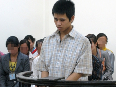 Bị cáo Hậu trình bày trước tòa