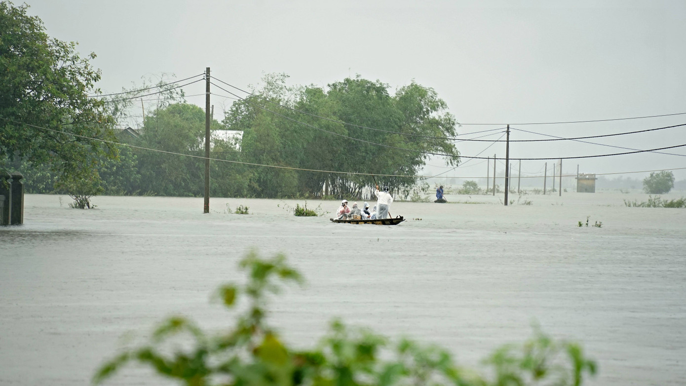 Khu vực tìm thấy thi thể ông L.P.C ở thôn Trung Đơn, xã Hải Định, huyện Hải Lăng (Quảng Trị)