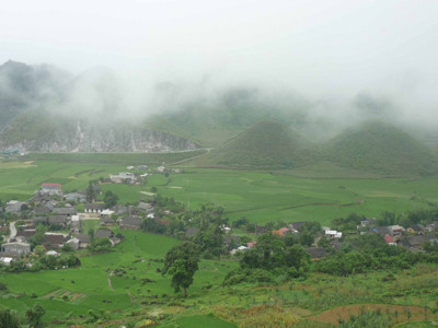 Lâu nay Việt Nam vẫn phải mua ảnh viễn thám với giá đắt (ảnh vệ tinh chụp một góc huyện Quảng Bạ, Hà Giang)