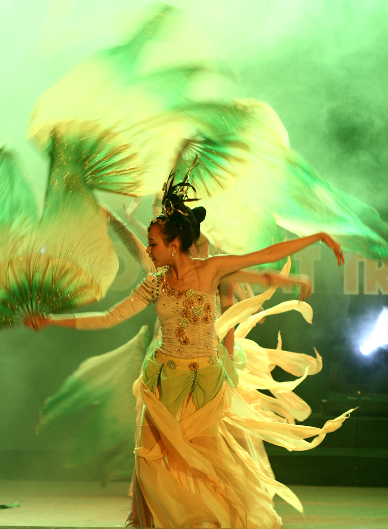 Đêm diễn để lại nhiều ấn tượng về nữ sinh trường Đại học Mỏ