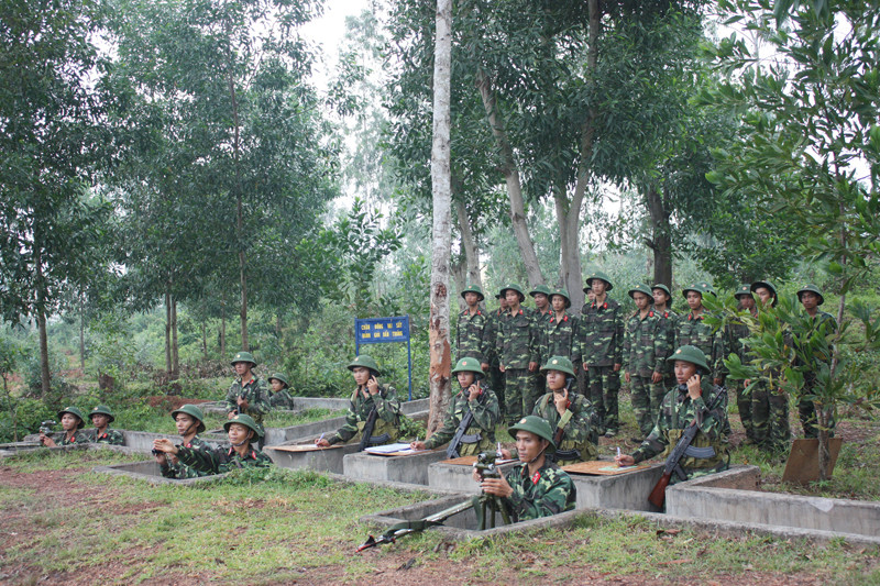 Trên trận địa của bộ đội phòng không. Ảnh: Ngọc Diệp. Trên trận địa của bộ đội phòng không. Ảnh: Ngọc Diệp