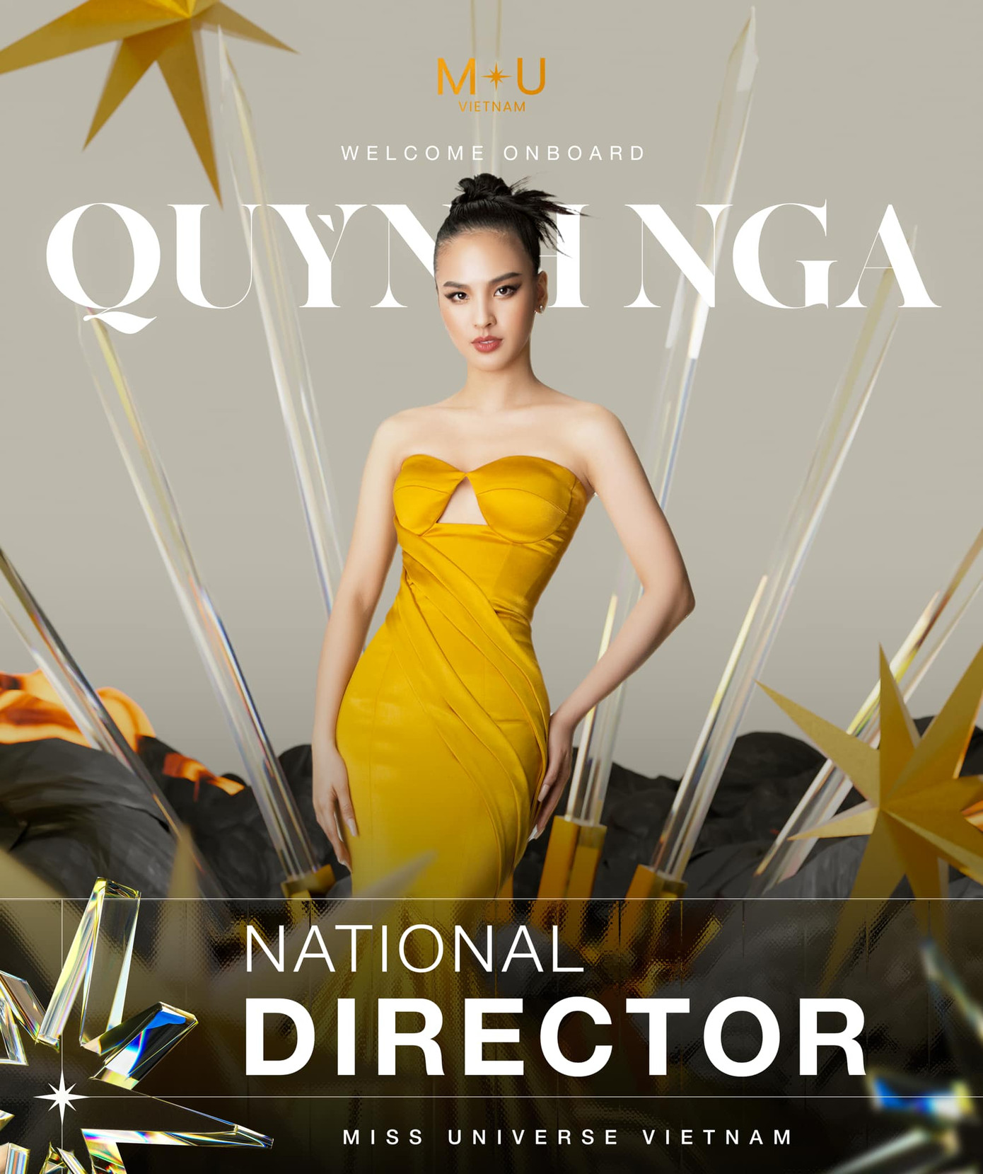 Người đẹp Quỳnh Nga được công bố là Giám đốc quốc gia mới của Miss Universe Vietnam.