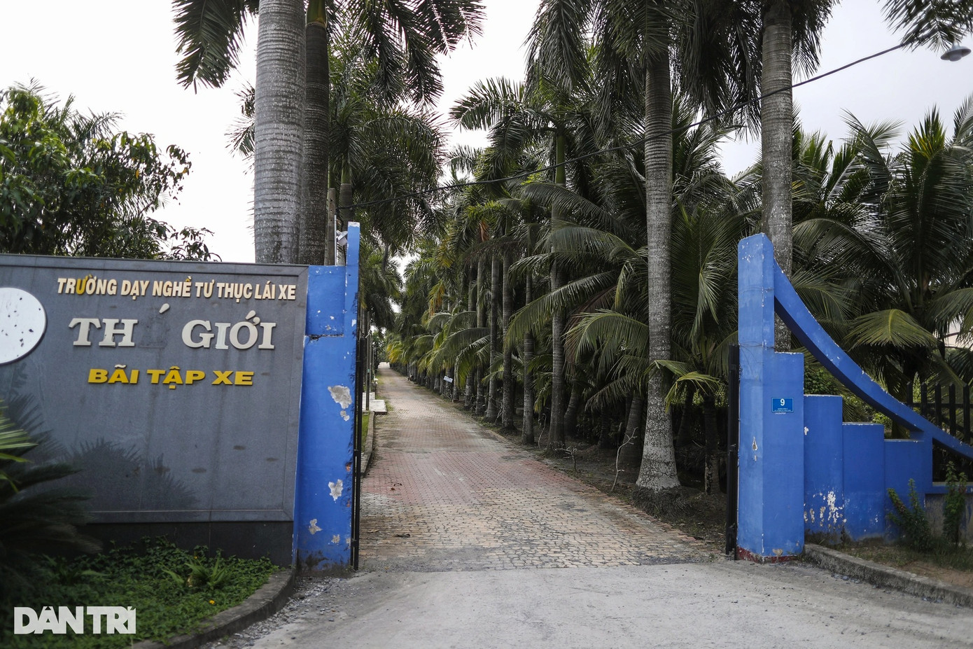 Cách sân Hải Nam 500m là bãi tập xe của trường Thế Giới hoạt động từ năm 2011, rộng gần 20.000m2 với diện tích bê tông phủ khoảng 11.000m2 trên đất nông nghiệp. Cơ sở này treo biển quảng cáo ngay từ đầu đường lớn, tuy nhiên, phóng viên ghi nhận trong giờ hành chính cổng luôn mở phương tiện cứ thế chạy thẳng vào, không có người trông coi, hiện không rõ còn hoạt động hay không.
