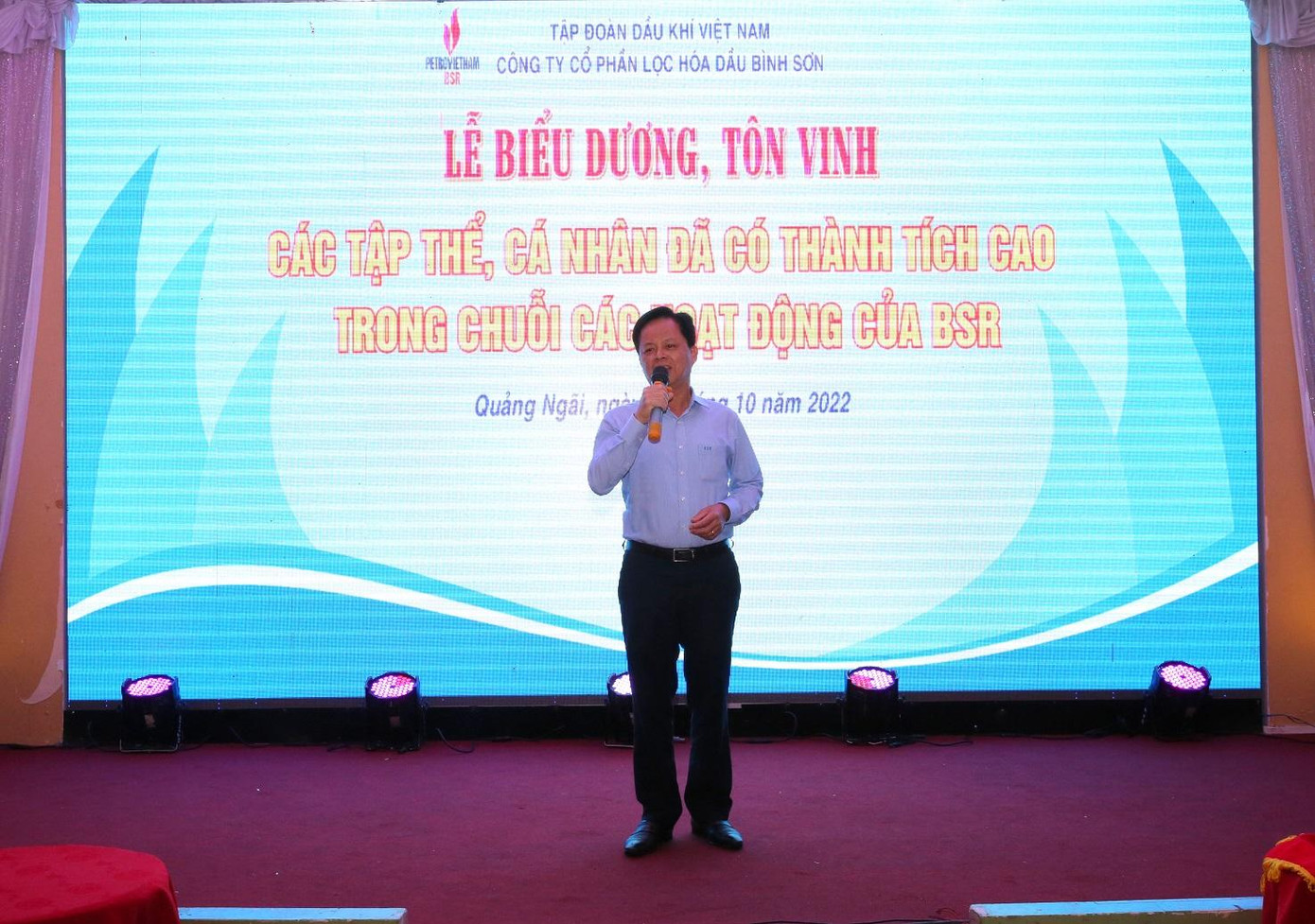 Chủ tịch HĐQT BSR Nguyễn Văn Hội phát biểu tại chương trình